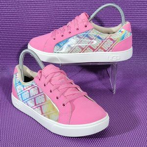 UGG Zilo Chromatic Pink Lenticular Sneakers - Girls Size 3
